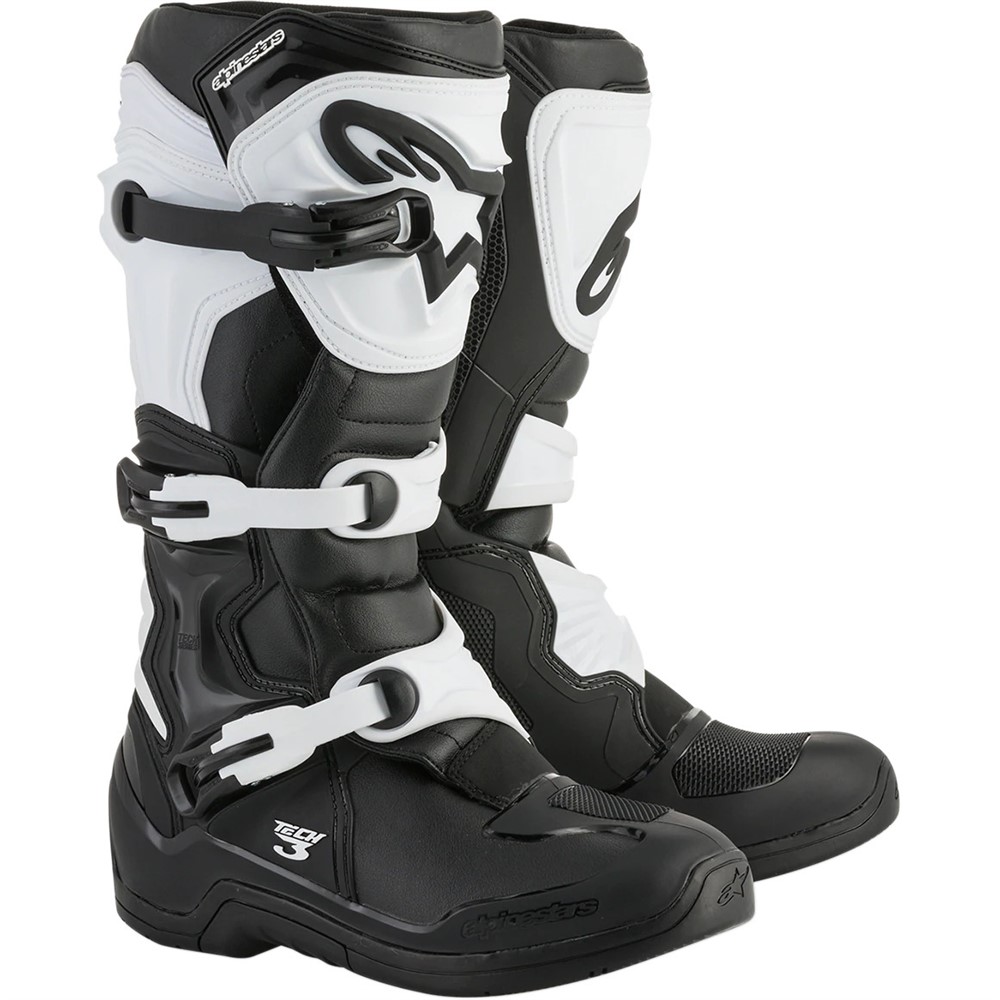 Alpinestars Tech-3 MX Boots Black/White Image