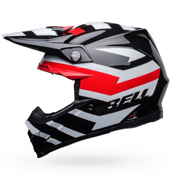 Bell MOTO-9S FLEX Banshee Gloss Black/Red Image