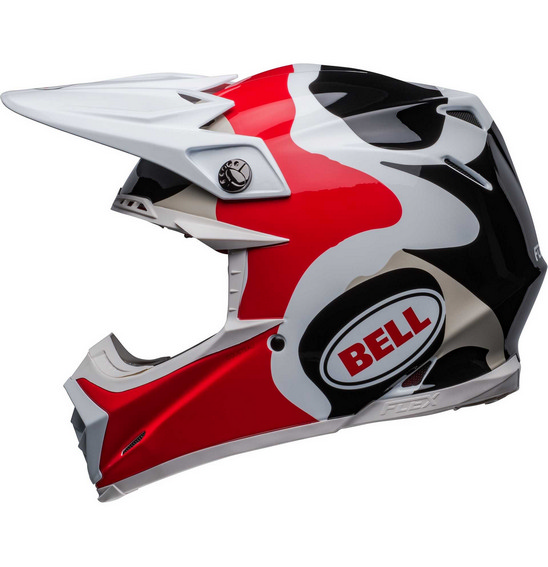 Bell MOTO-9S FLEX Hello Cousteau Reef White/Red Image